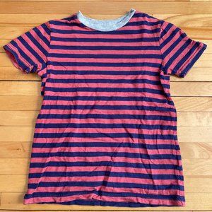 Mini Boden Boys Striped Short Sleeve Shirt Size 7-8y